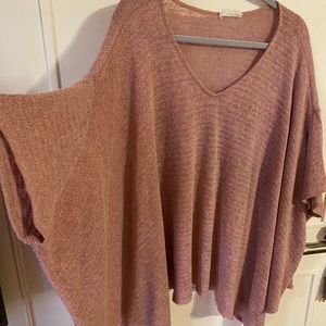 LA Boutique Flowy Knit Blouse